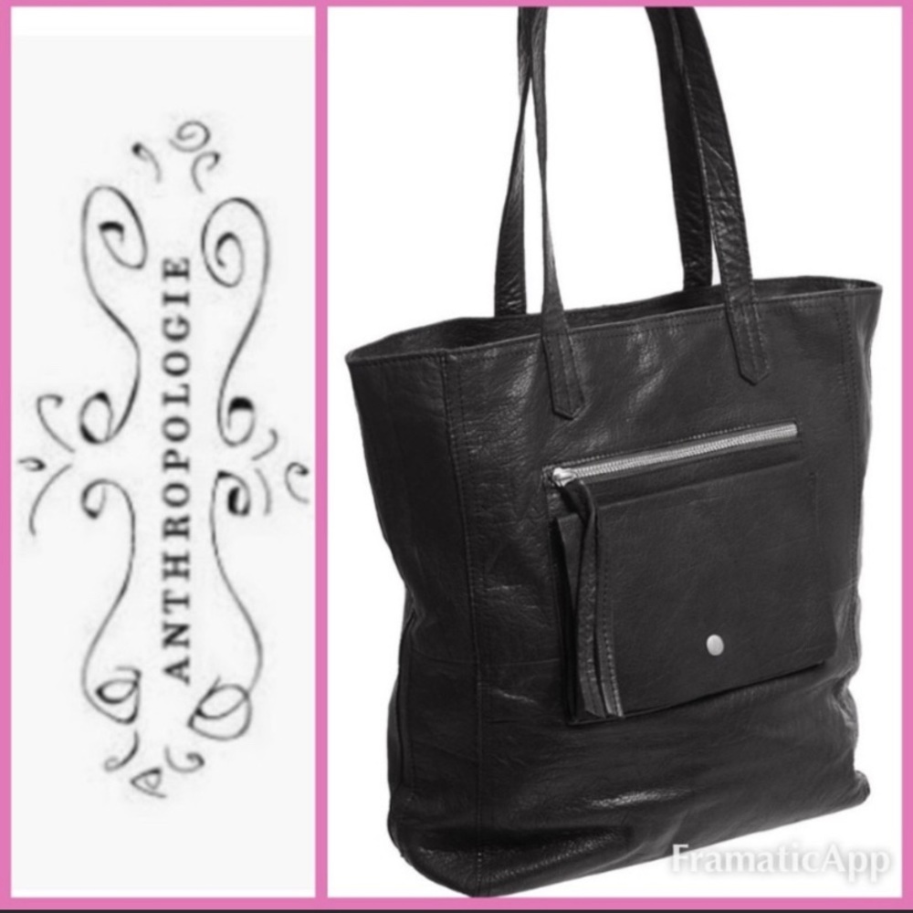 Anthropologie/ Day& Mood Leather Heather Tote